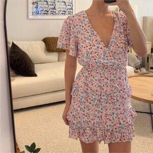 MINKPINK Pink Floral Mini Dress
